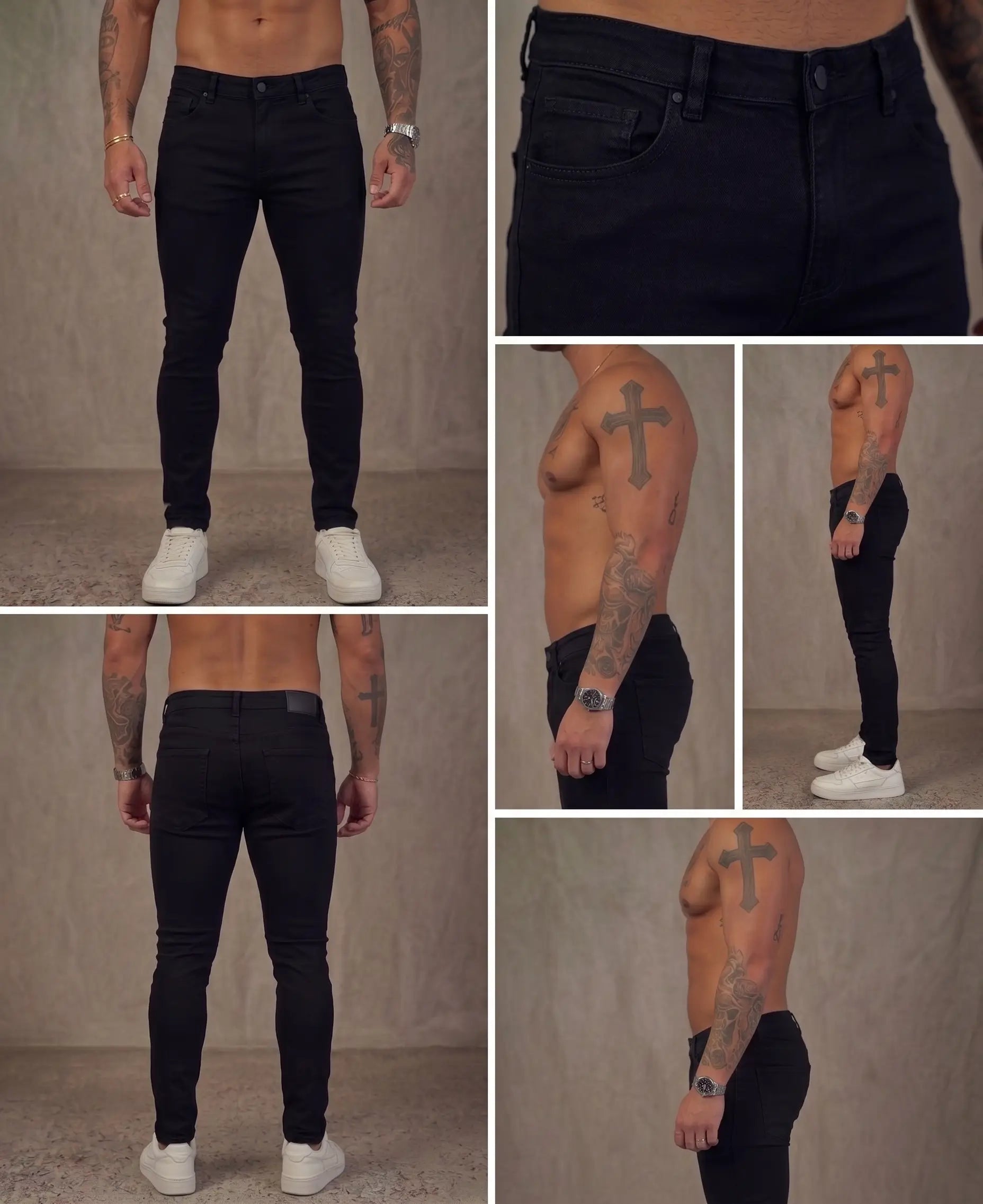 Calça preta skinny Premium 5% de elastano