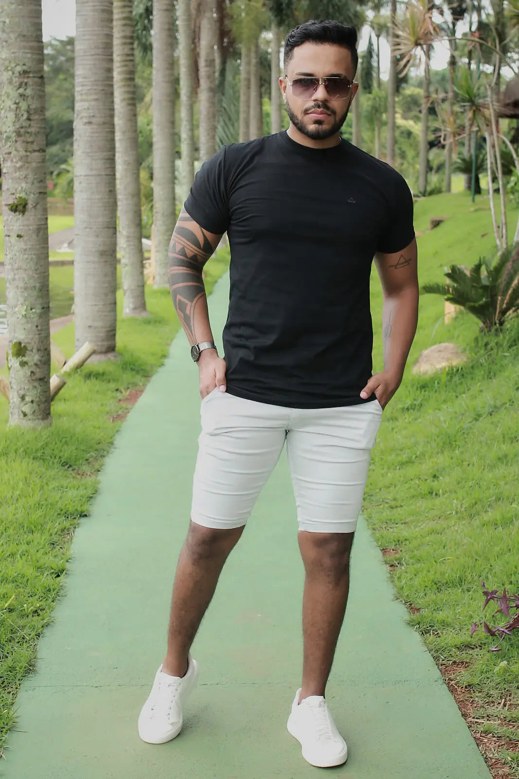 Camiseta Slim fit Basic Premium Preta Black