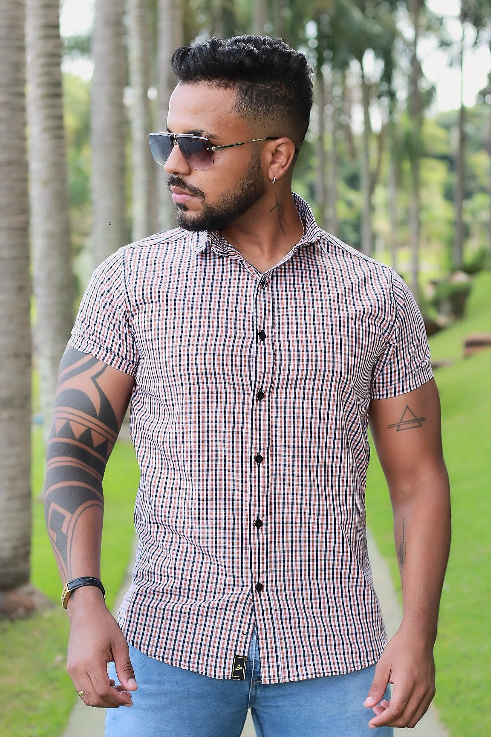 Camisa Slim Fit Xadrez Premium Urban