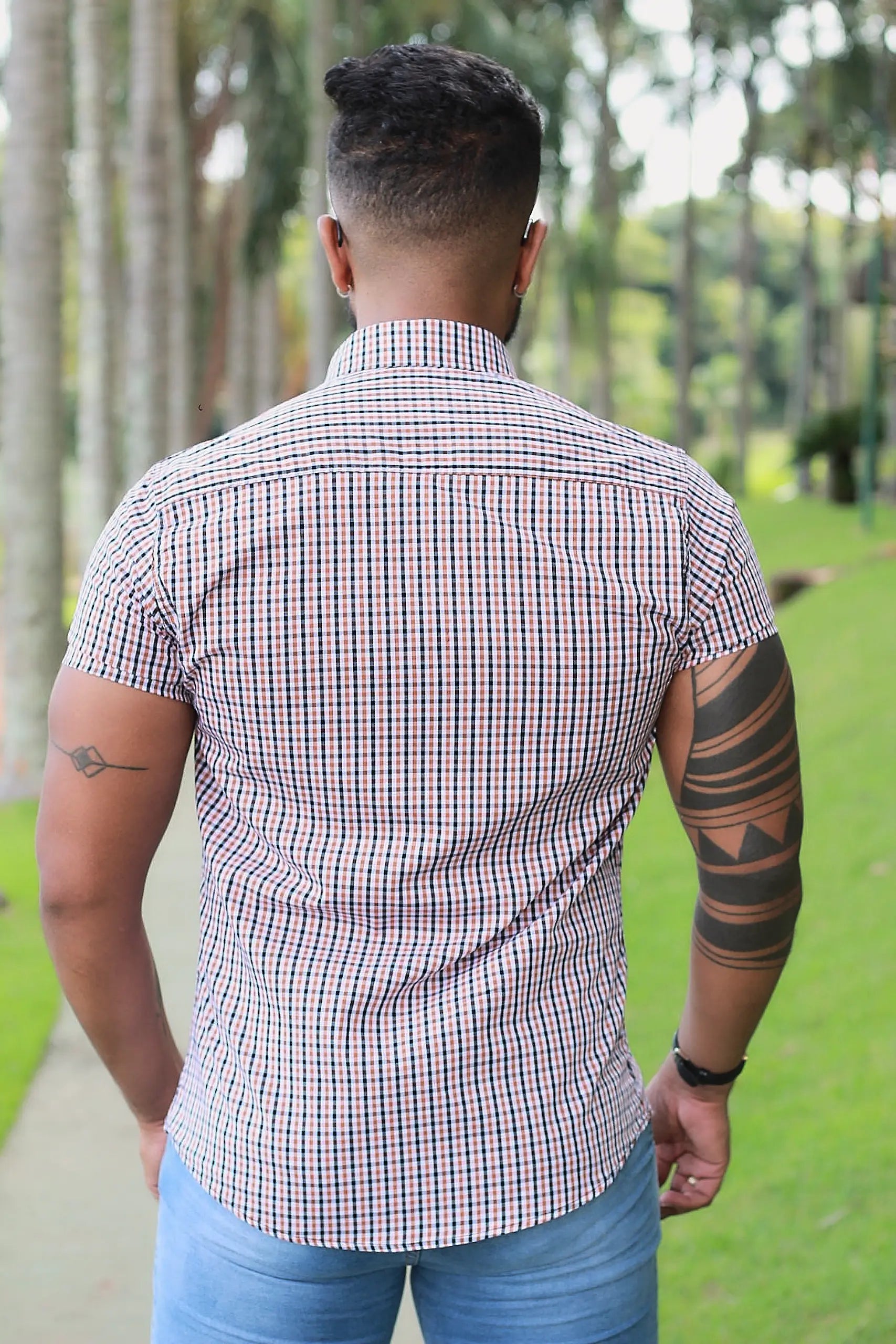 Camisa Slim Fit Xadrez Premium Urban