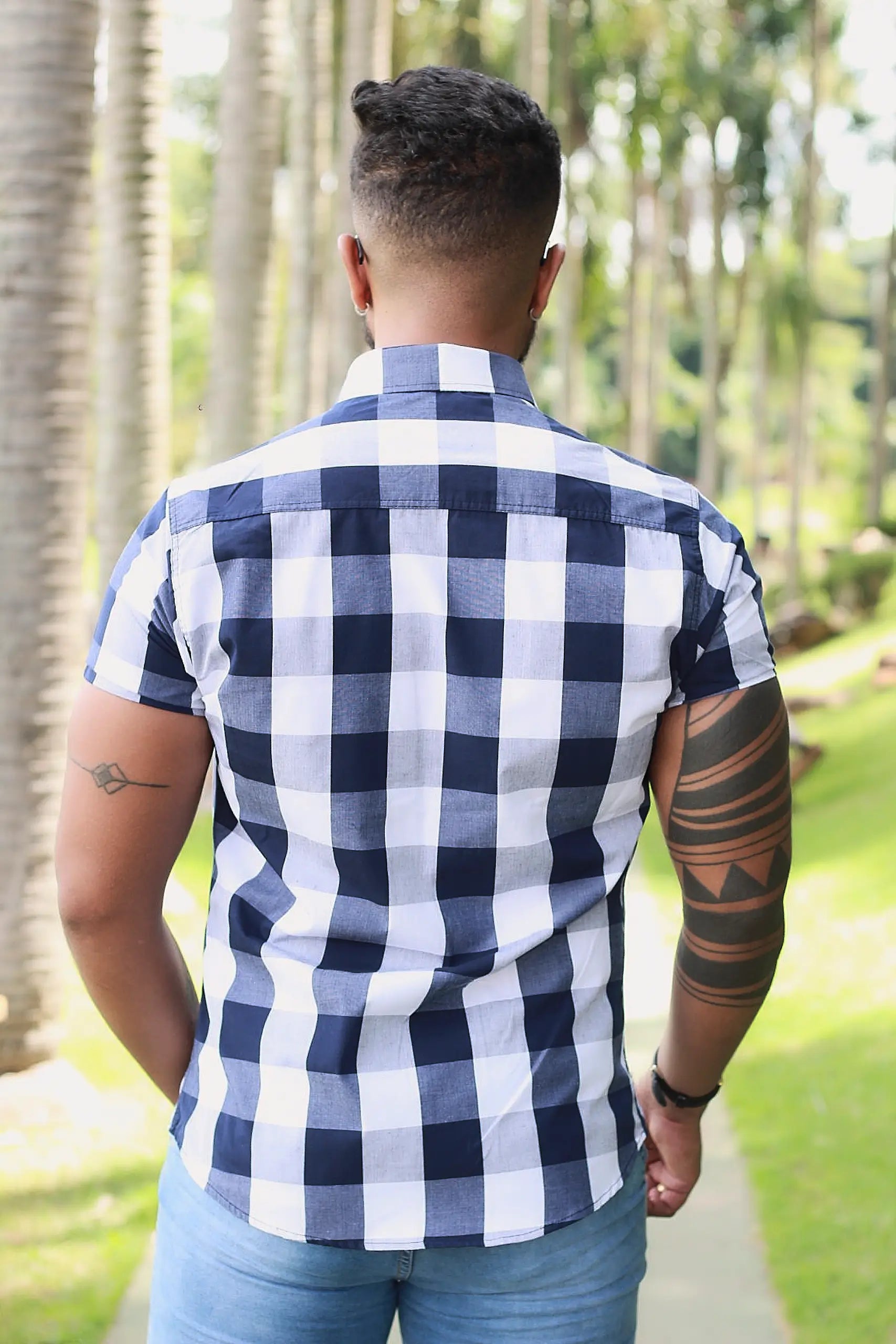 Camisa Slim Fit Xadrez Premium Ascend