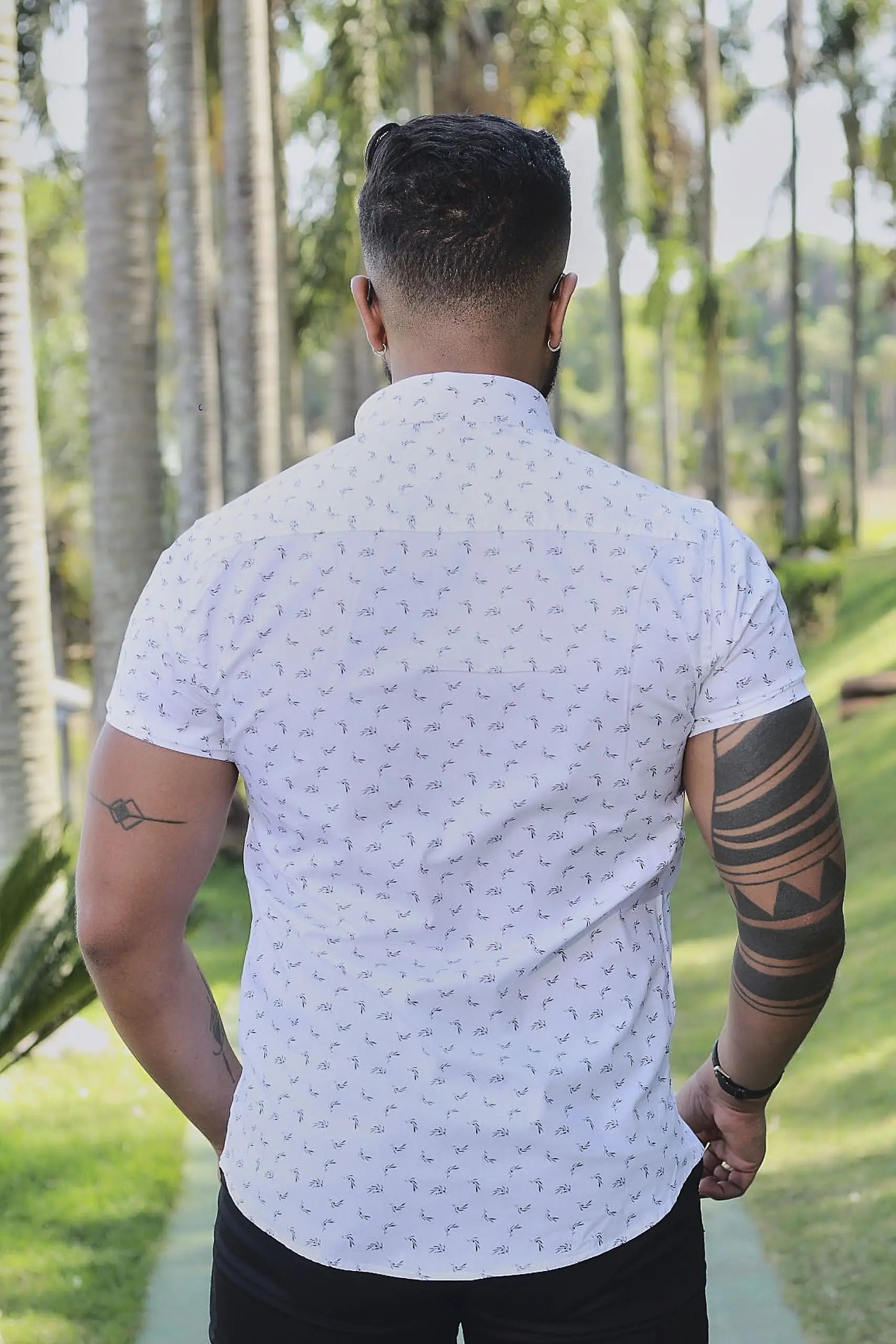 Camisa Slim fit Siena Uomo Cinza