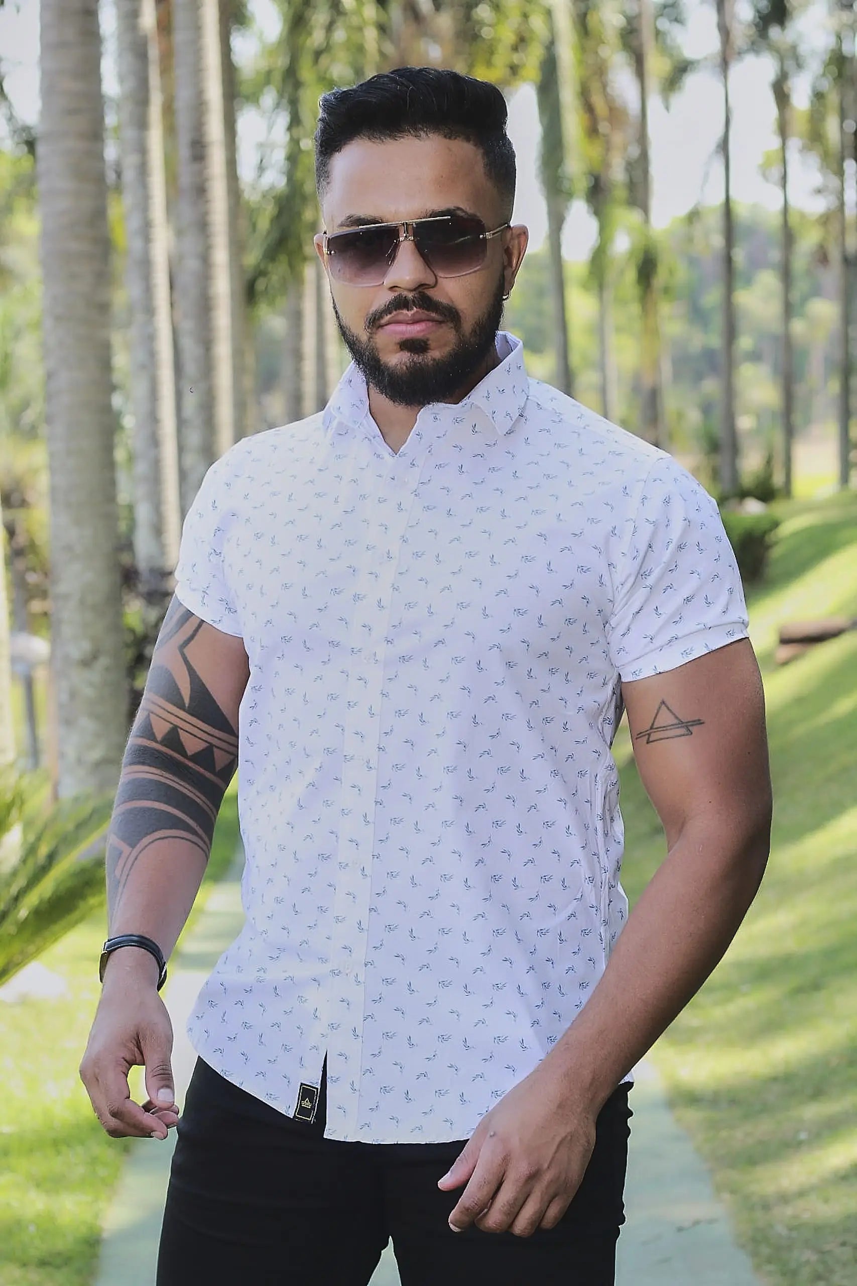 Camisa Slim fit Modena Premium Azul