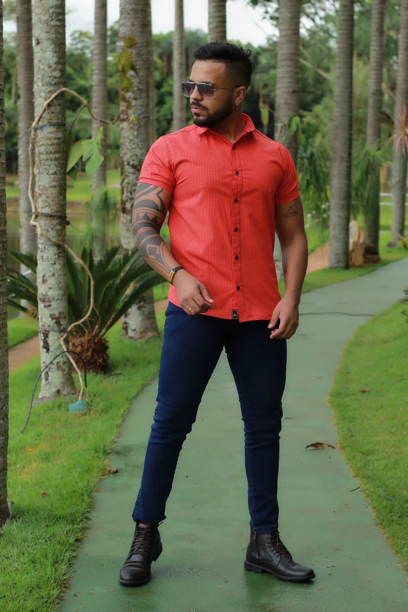 Camisa Slim Fit City Xadrez