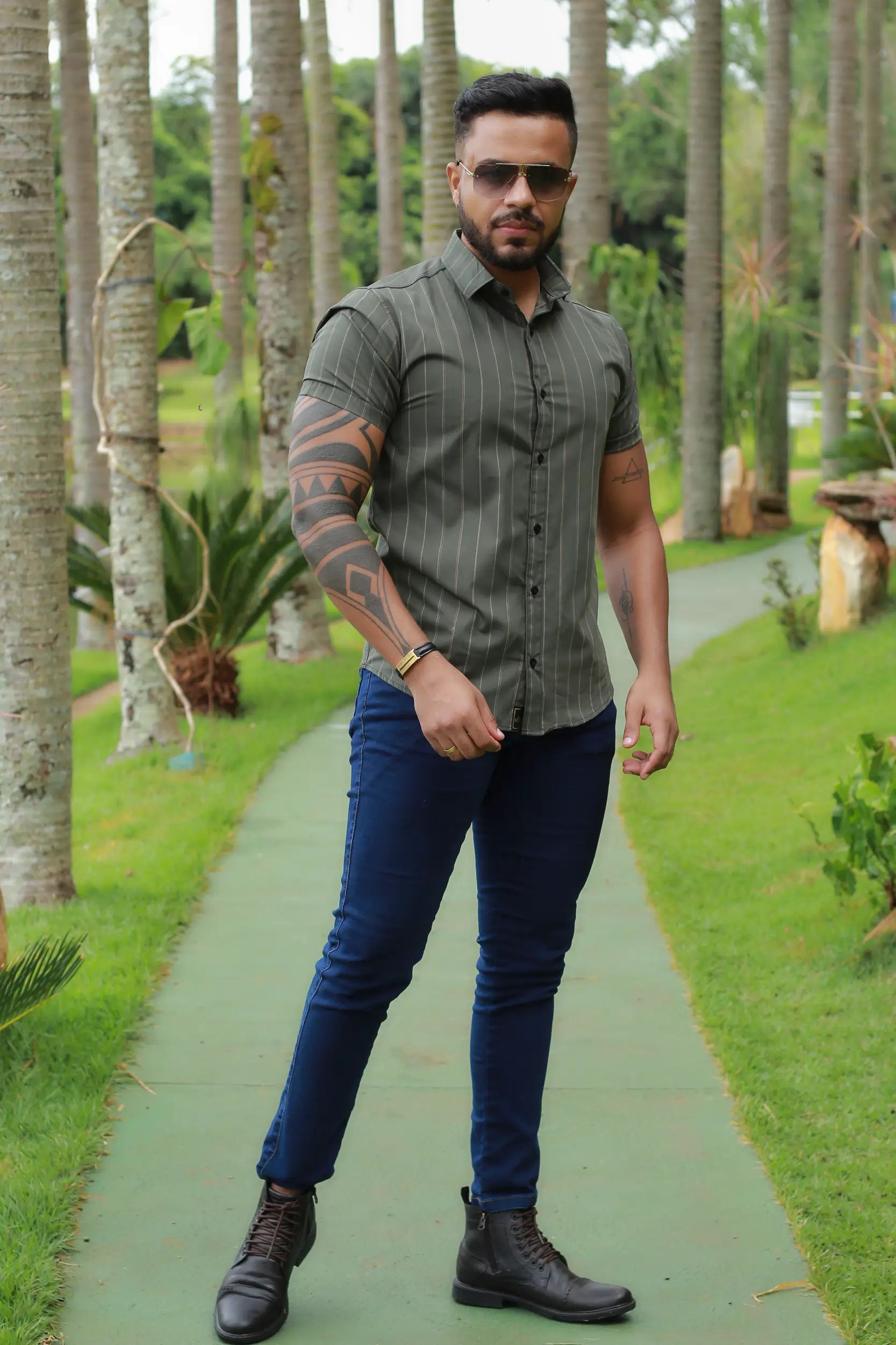 Camisa Slim Fit Impacto Riscas