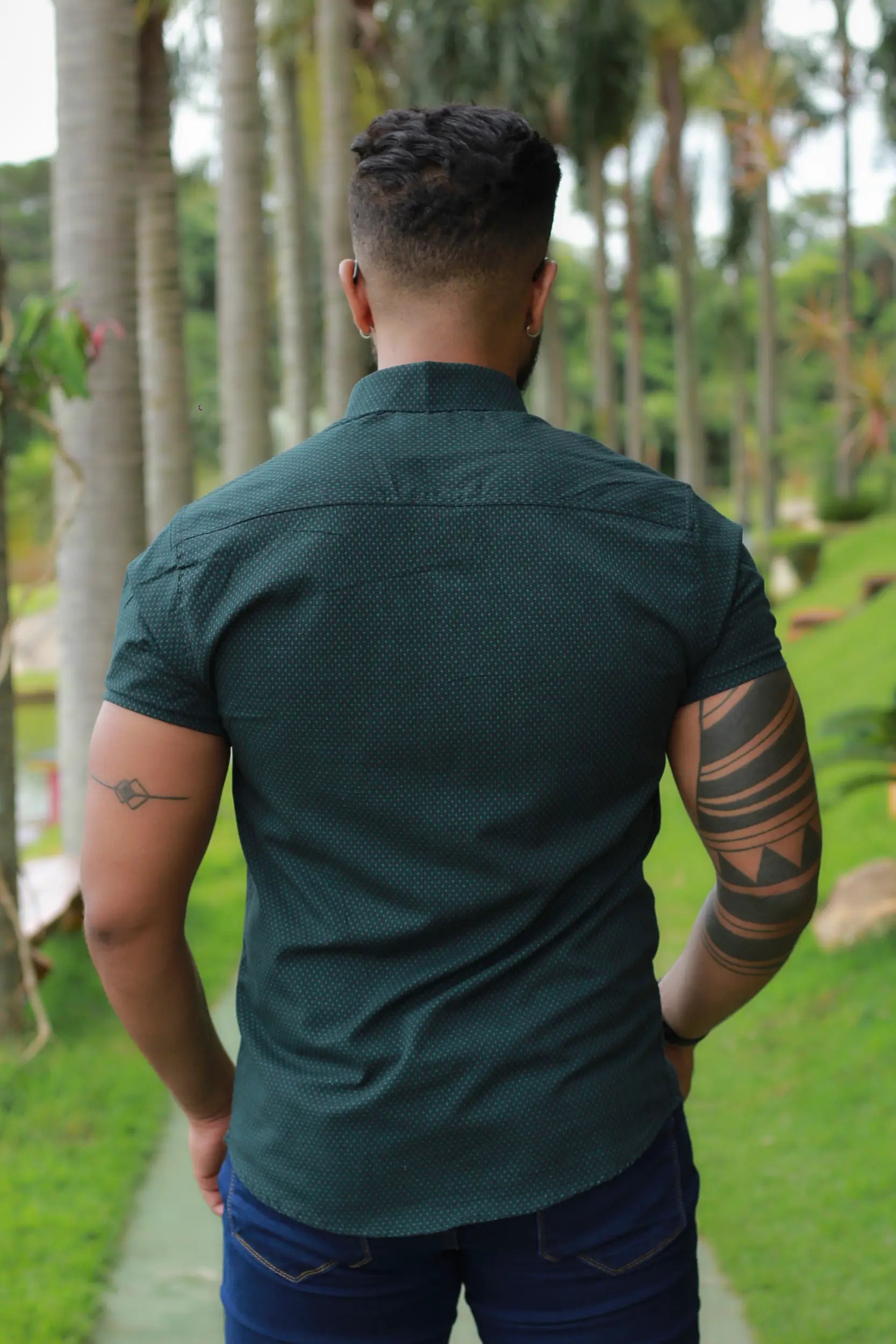 Camisa Slim Fit Ascend Verde