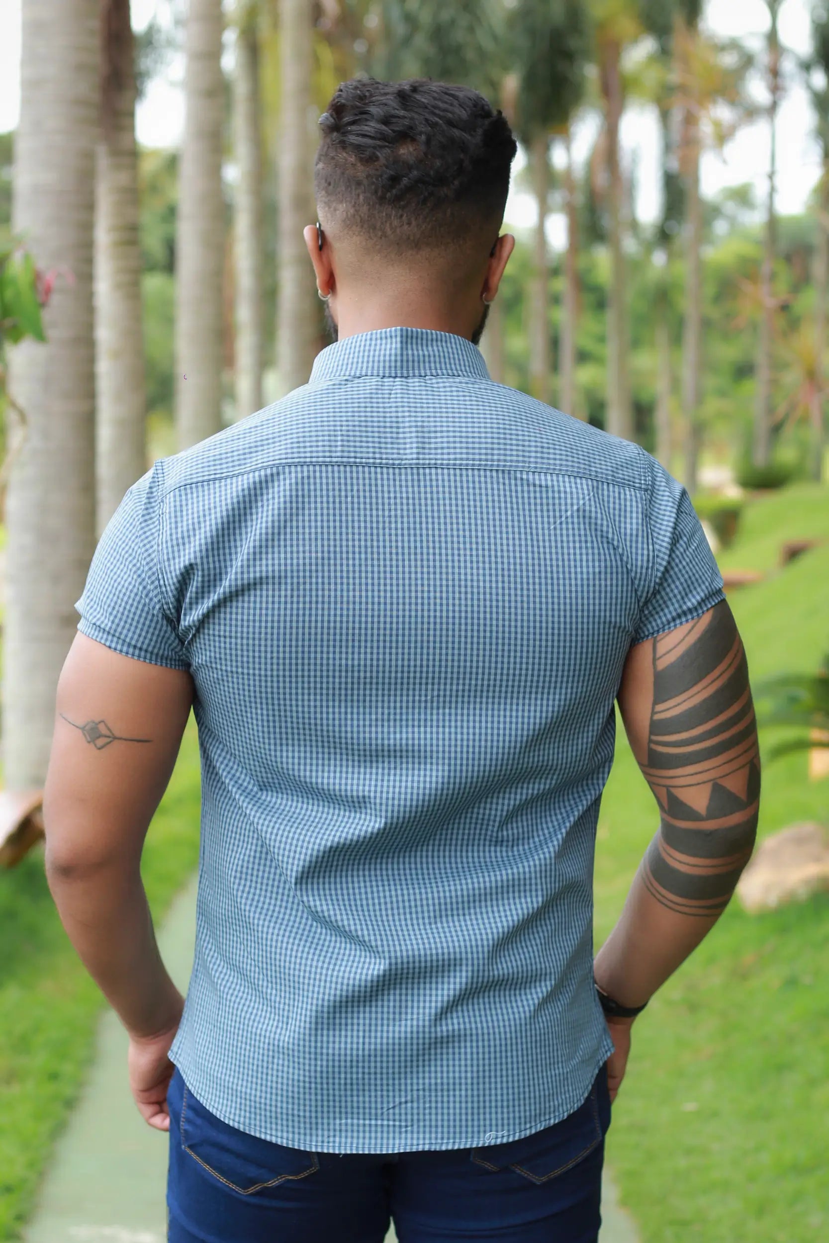 Camisa Slim Fit Horizon Xadrez