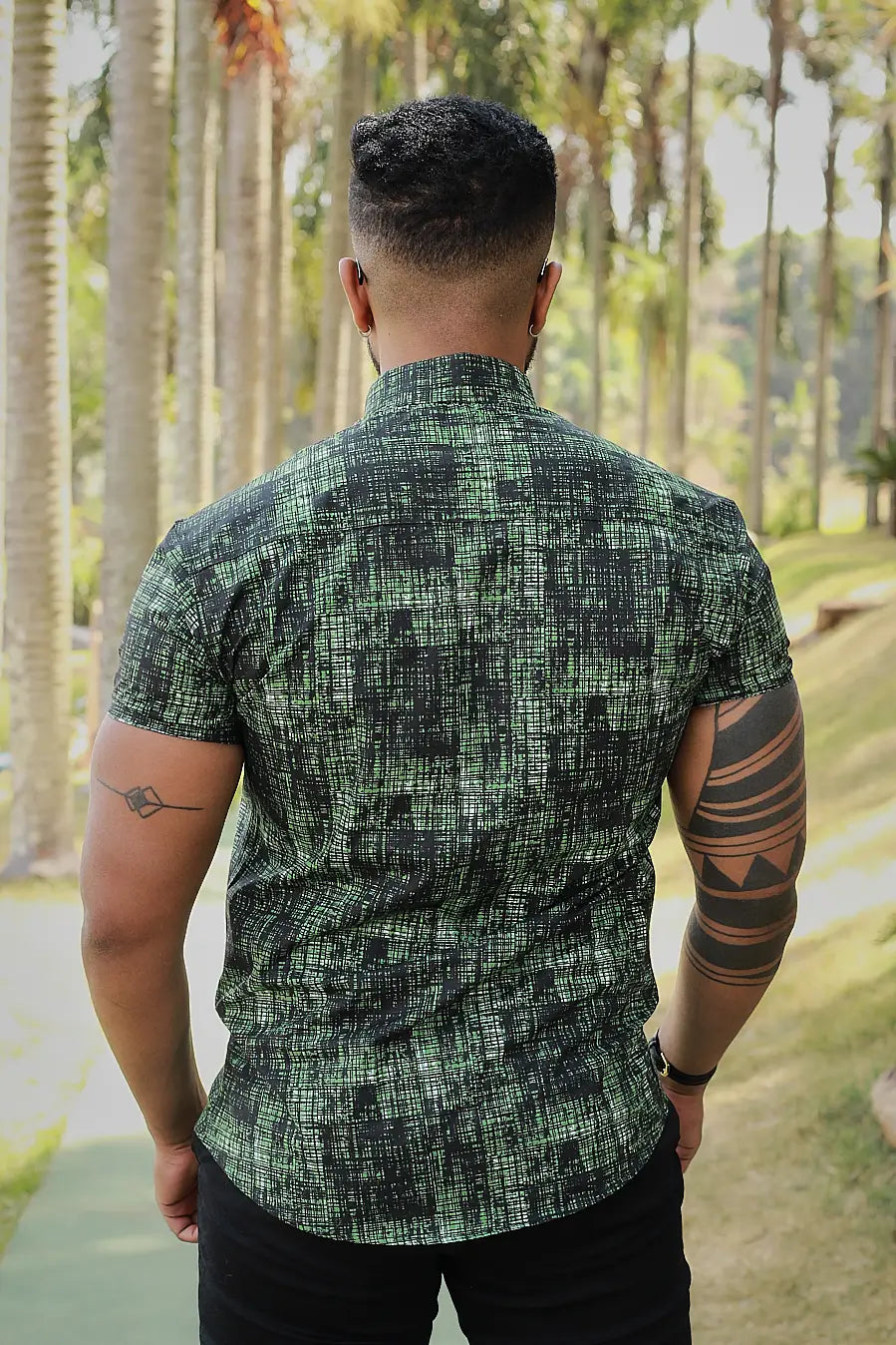 Camisa Slim Fit Mozaic  Algodão Premium