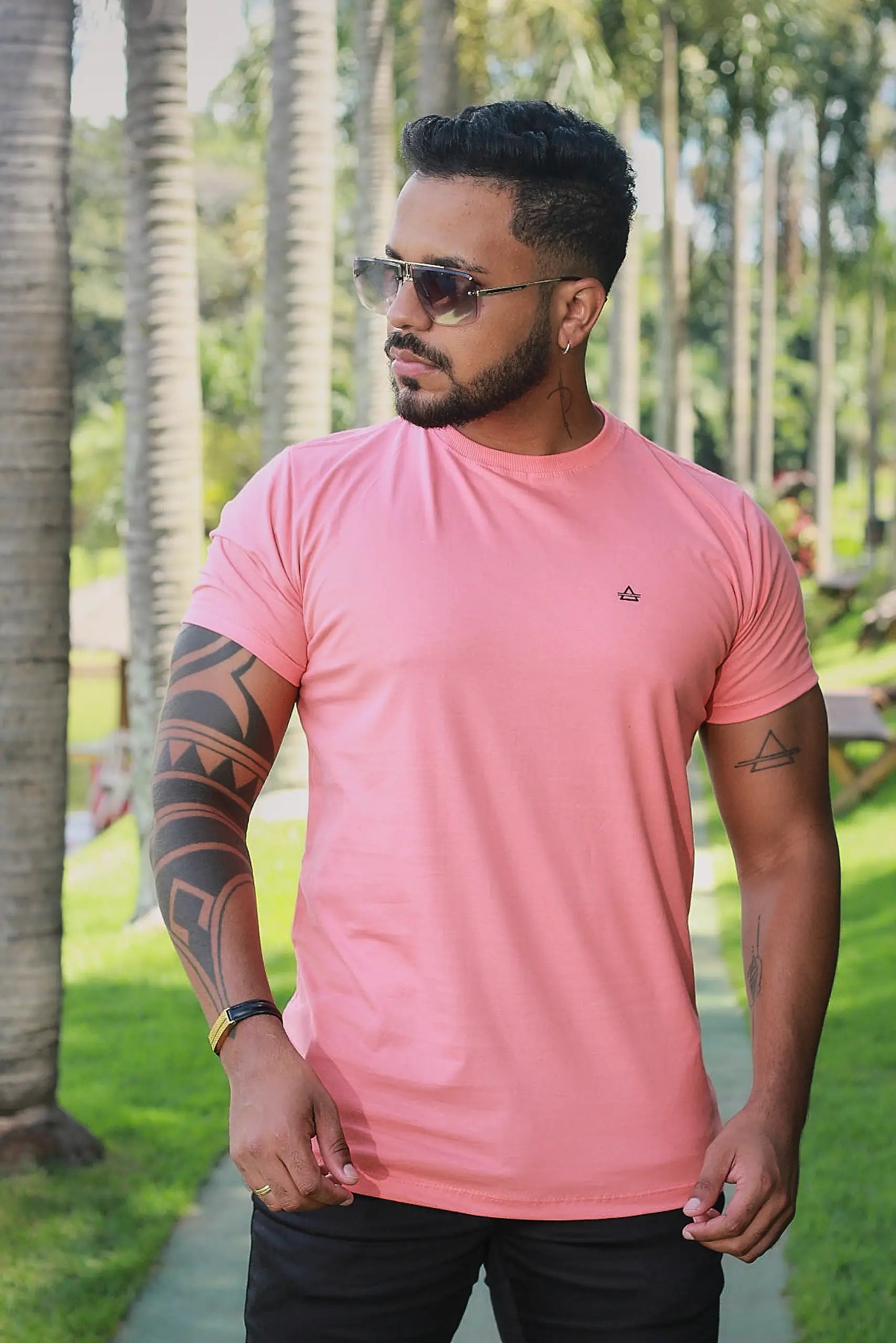 Camiseta Slim fit Basic Premium Salmão