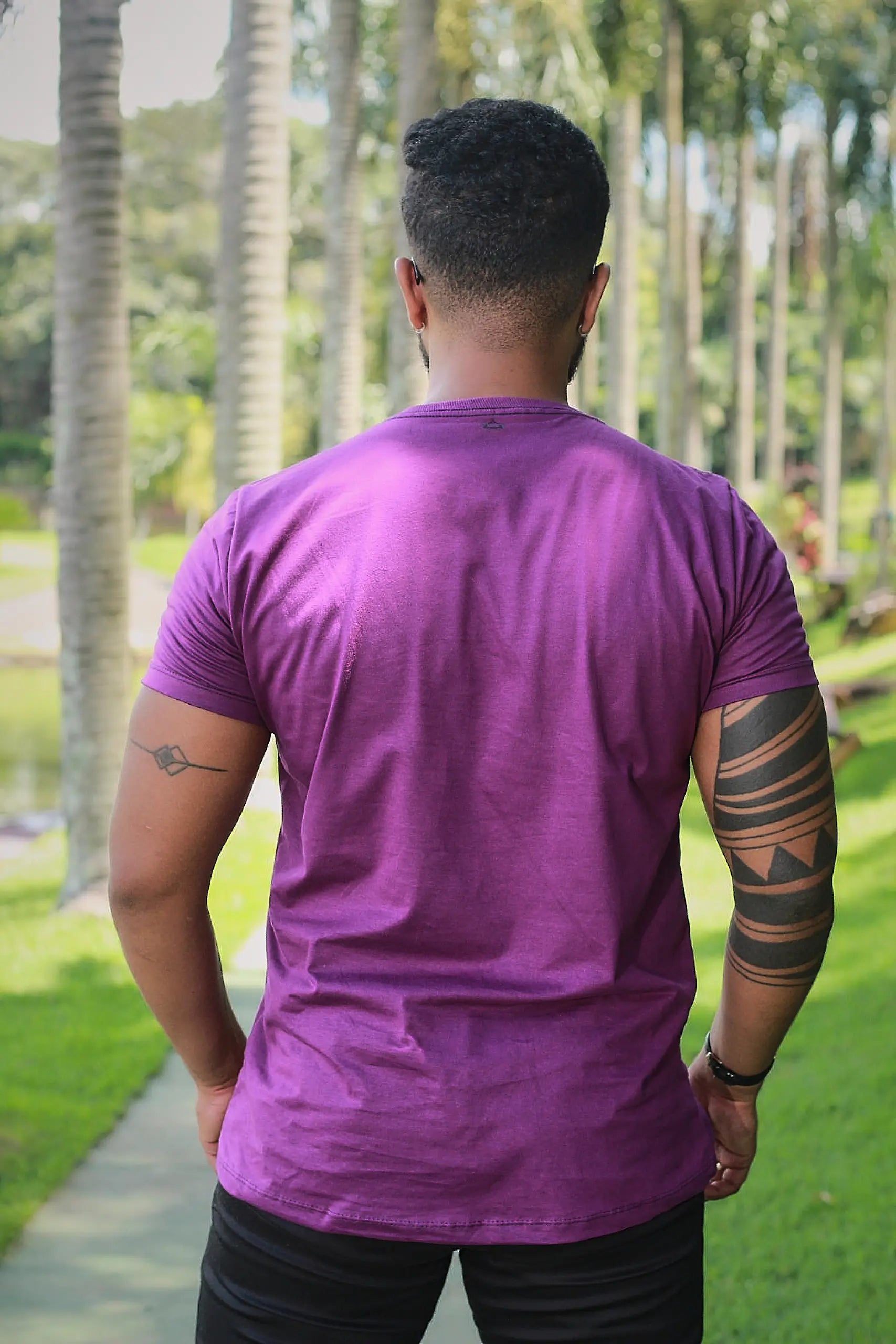 Camiseta Slim fit Basic Premium Roxo