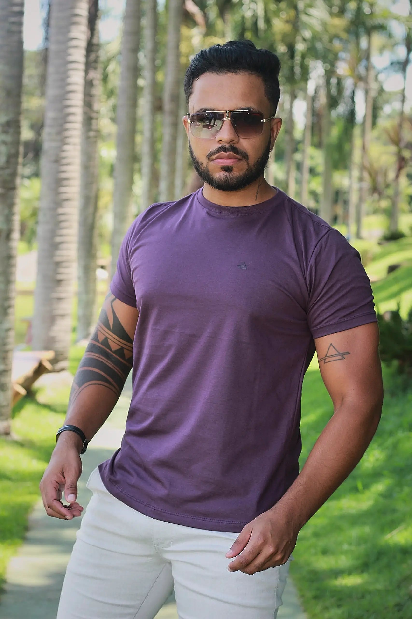 Camiseta Slim fit Basic Premium Uva