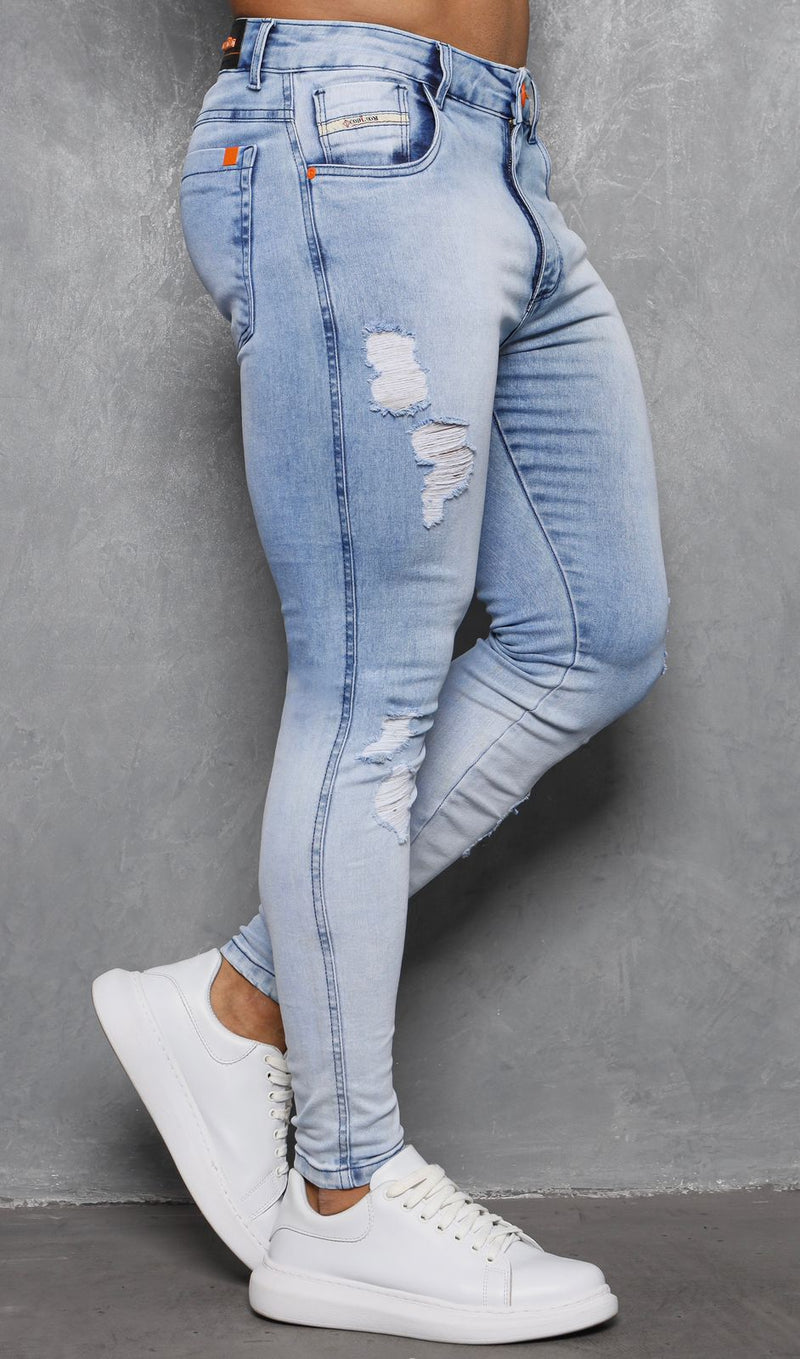 Calça Jeans Azul Lavanderia SKY by Premium 5% de elastano