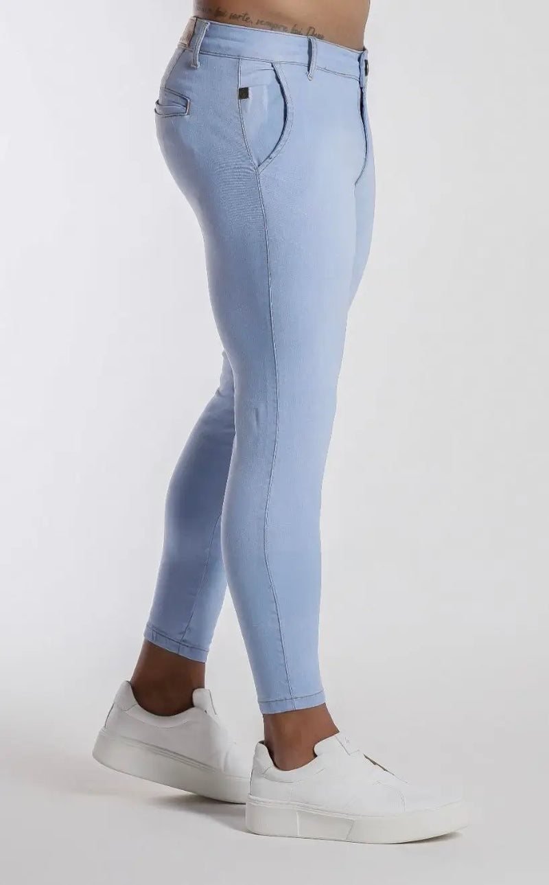 Calça Jeans Azul Lavanderia  Bolso Faca Premium 5% de elastano