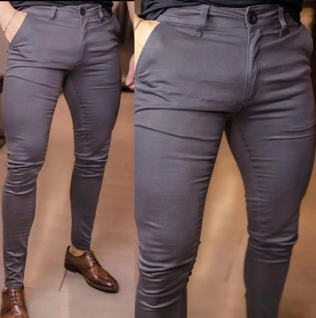 Kit 2 Camisas Slim Fit E 1 Calça Esporte fino com Elastano 189,99 / Preta/Verde Militar /CalçaCinza