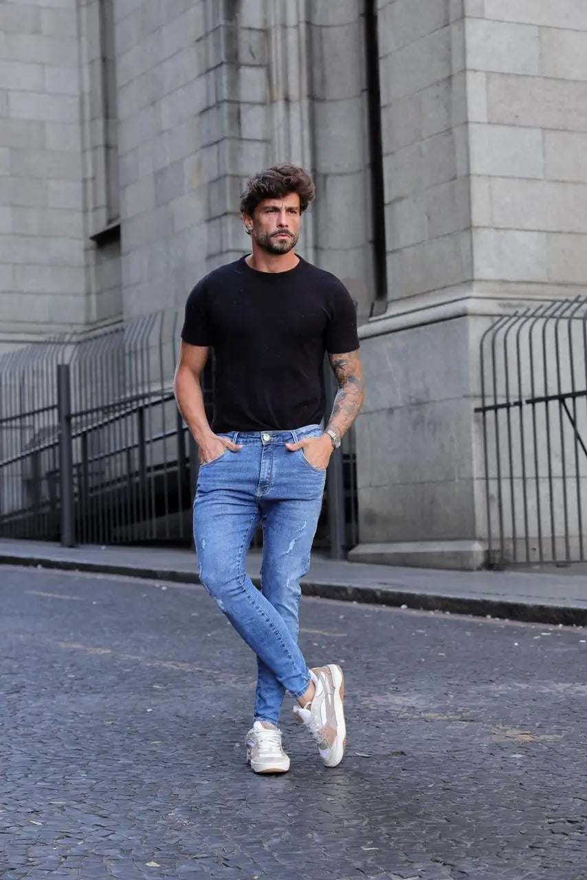 Calça Jeans Slim Impact Com Elastano Premium