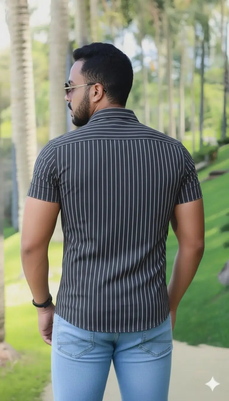 Camisa Slim Fit Premium Riscas Pulse