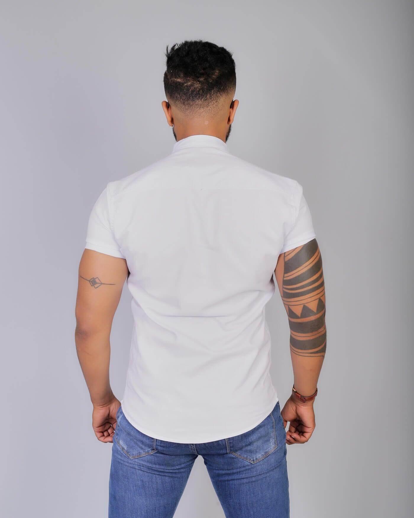 Camisa Slim Fit Premium Extra Gola Padre Grécia - invictacamisaria