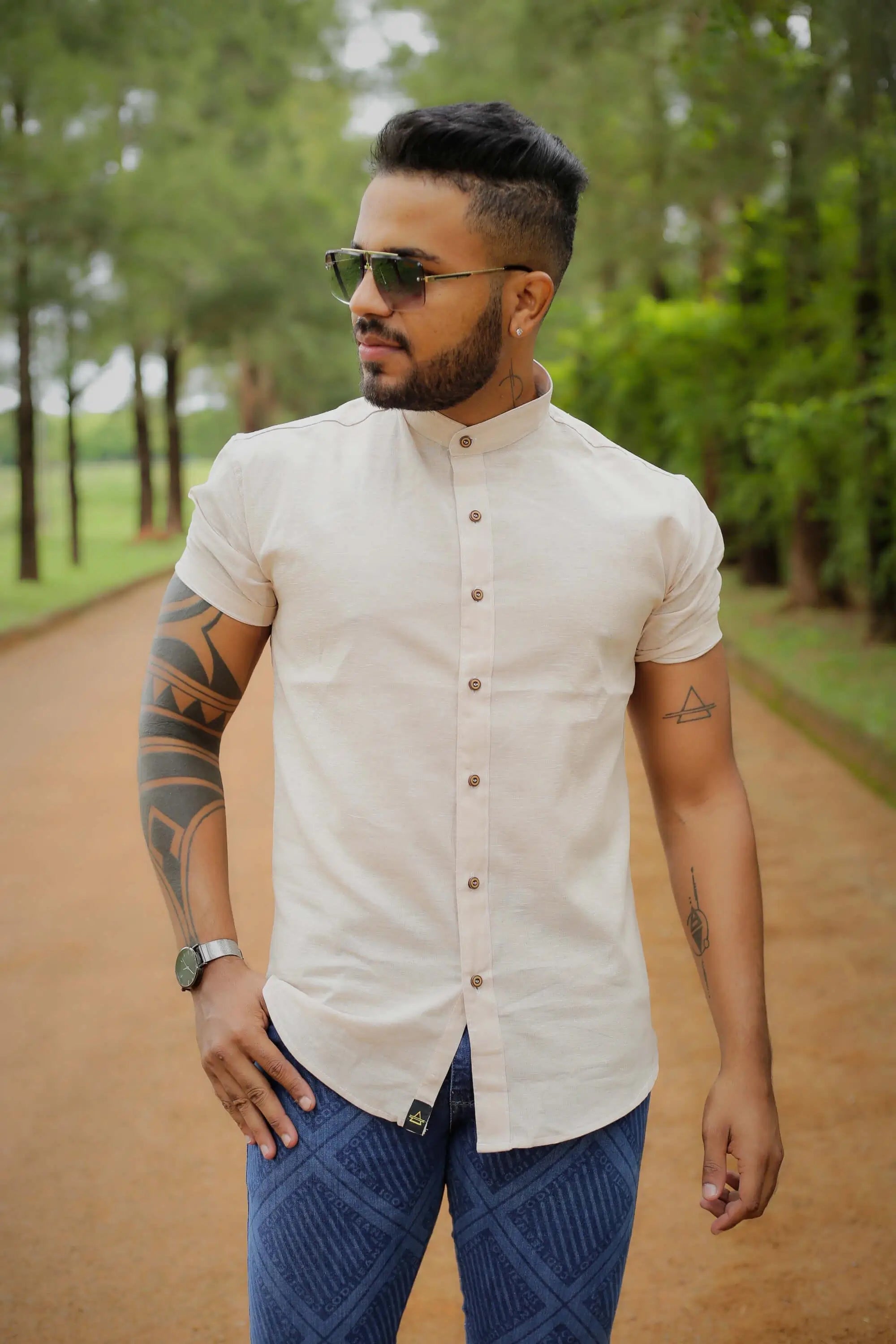 Camisa slim fit Gola Padre Vienna