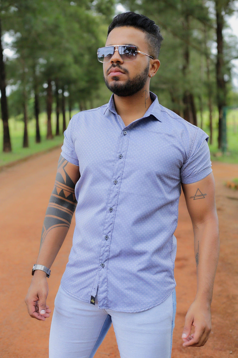 CAMISA SLIM FIT CAIRO PRATA - invictacamisaria